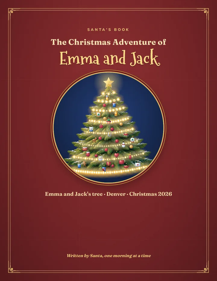 The cover: The Christmas Adventure of Emma and Jack